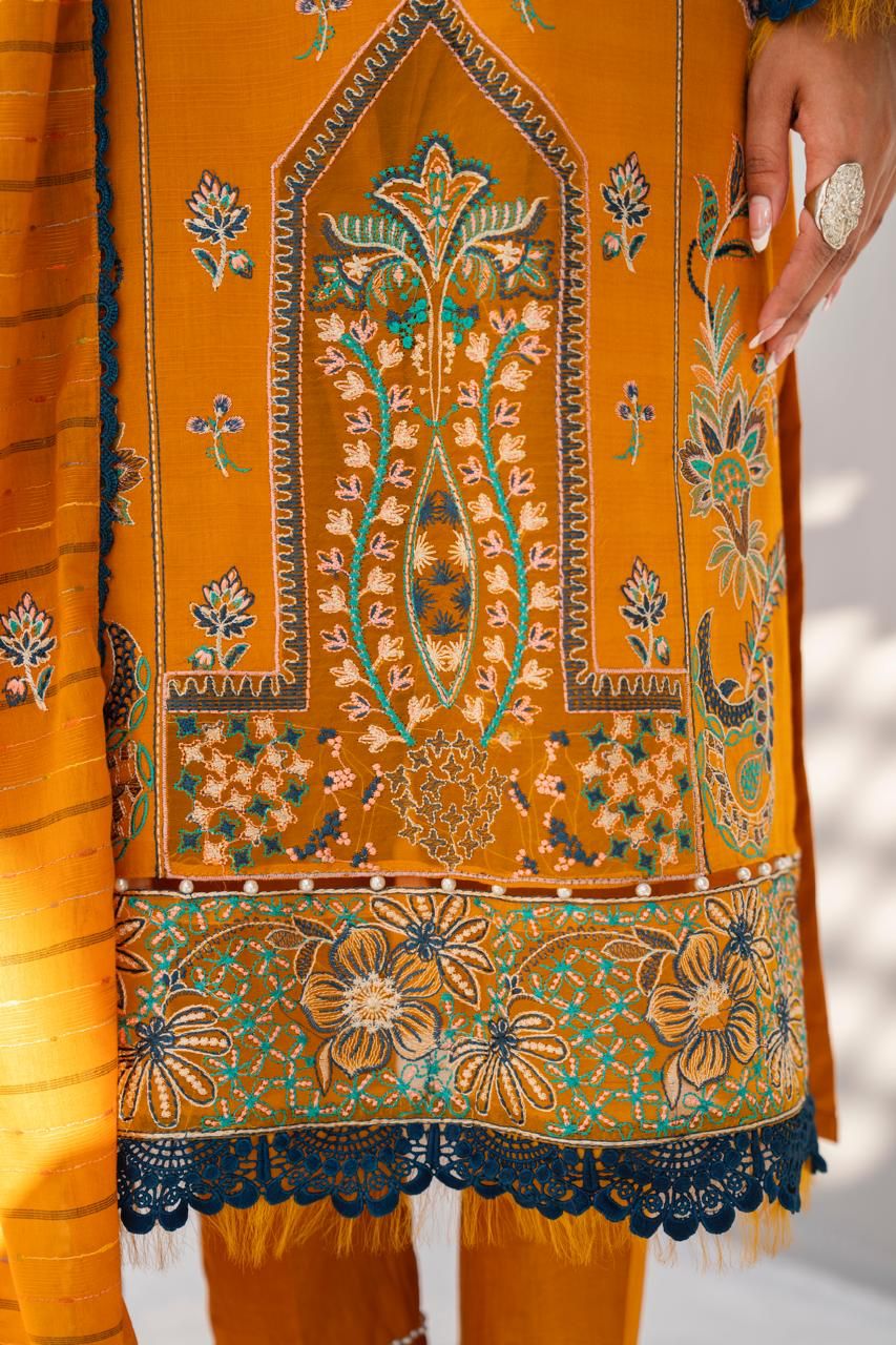 ADORE-3PC LAWN EMBROIDERED SHIRT WITH LAWN EMBROIDERED READY TO WEAR DUPATTA-05