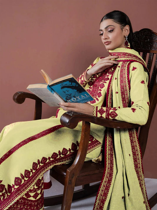 ASIM JOFA-3PC LAWN EMBROIDERED SHIRT WITH LAWN EMBROIDERED DUPATTA AND LAWN TROUSER-ADR-3563 A