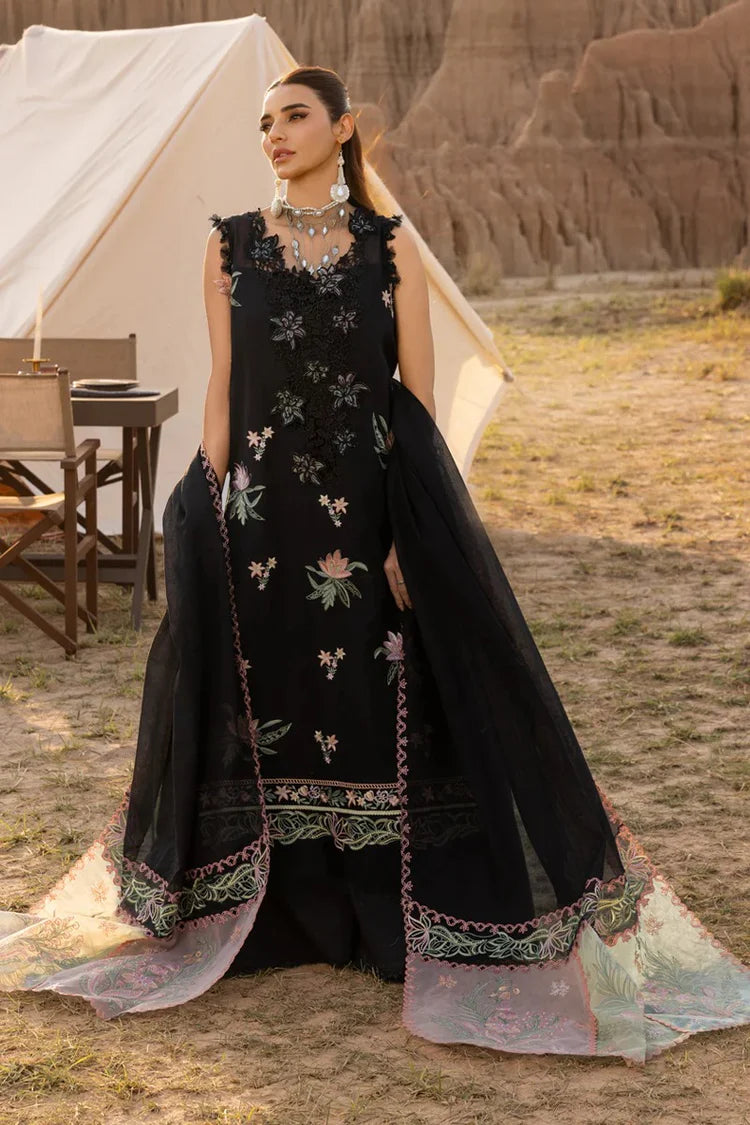 RANG RASIYA-3PC LAWN EMBROIDERED SHIRT WITH ORGANZA EMBROIDERED DUPATTA AND TROUSER-ADR-4661