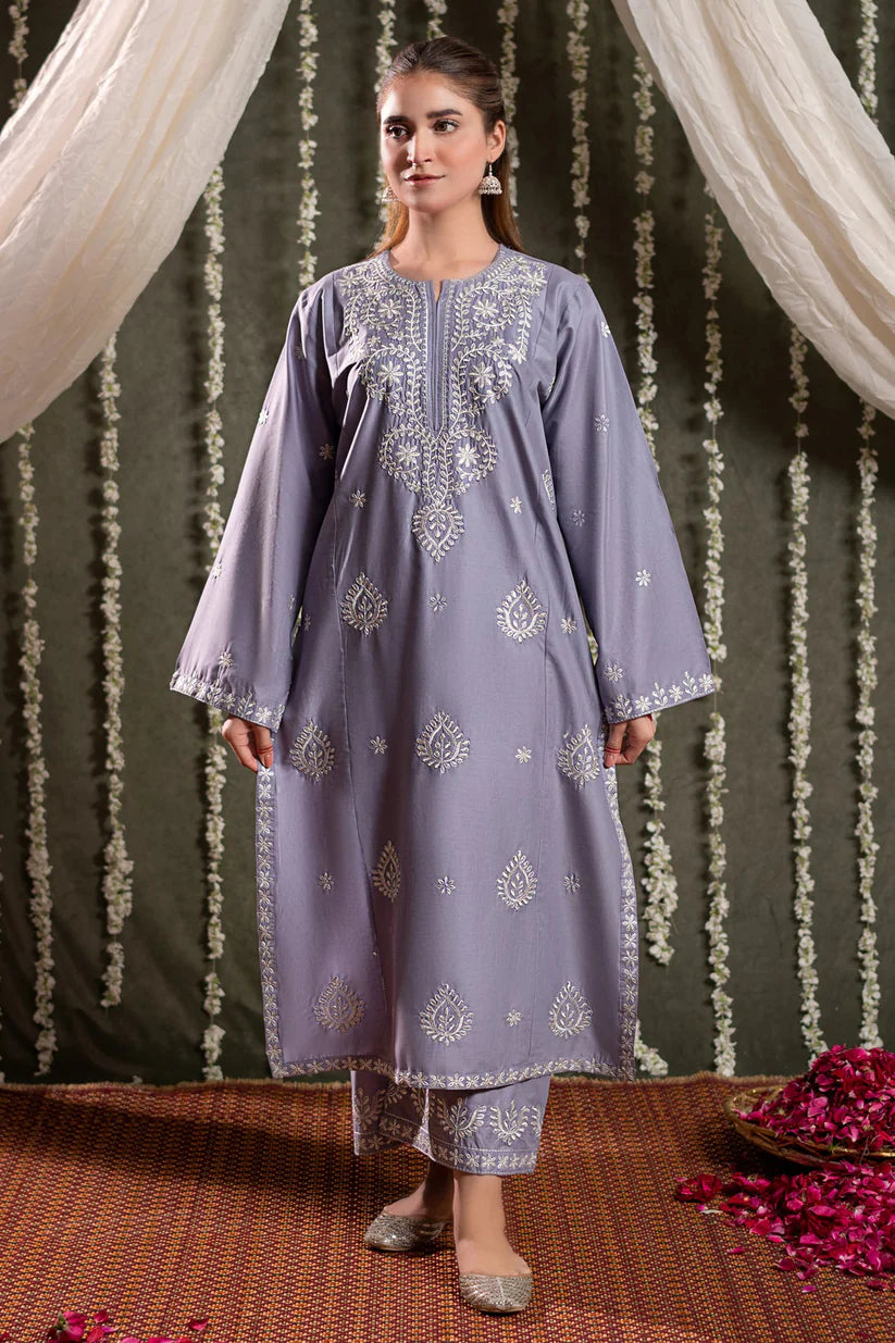 URGE-2PC LAWN EMBROIDRED SHIRT WITH LAWN EMBROIDRED TROUSER-ADR-3482