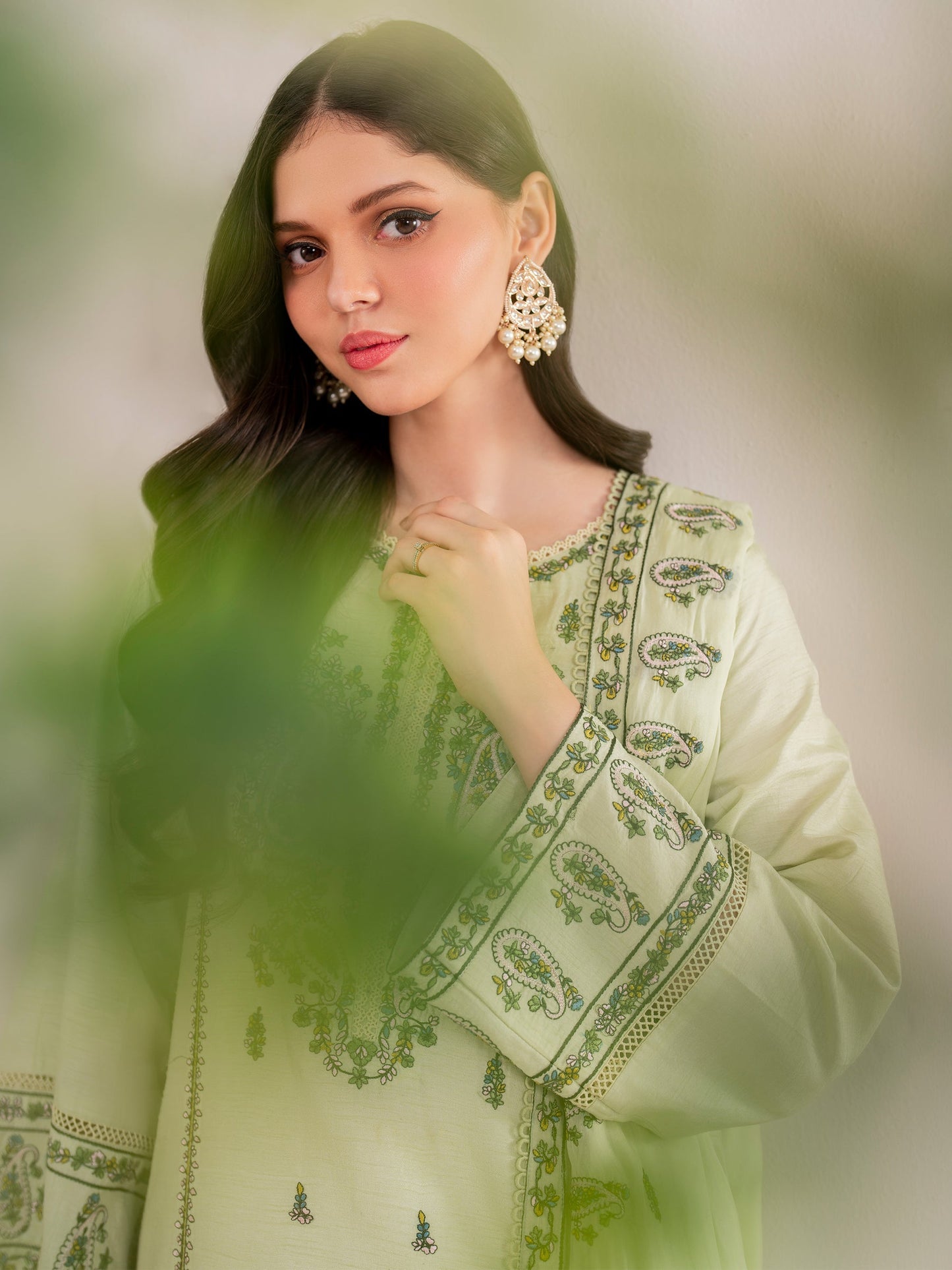 GARNET-3PC LAWN EMBROIDERED SHIRT WITH LAWN EMBROIDERED DUPATTA AND LAWN TROUSER-ADR-3565