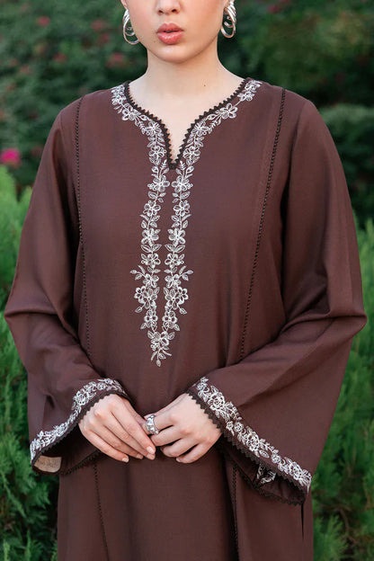 ZIVA-2PC DHANAK EMBROIDERED SHIRT WITH DHANAK EMBROIDERED TROUSER-ADR-3416