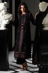BATIK-3PC DHANAK EMBROIDERED SHIRT WITH DHANAK EMBROIDERED SHAWL AND TROUSER-ADR-4340