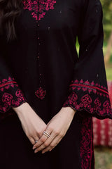 BATIK-2PIECE DHANAK EMBROIDERED SHIRT WITH DHANAK EMB TROUSER-ADR-15004
