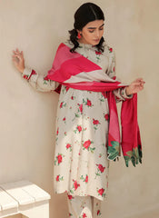 BAROUQE-3PC KARANDI PRINTED SHIRT WITH KARANDI PRINTED DUPATTA AND TROUSER-ADR-2575