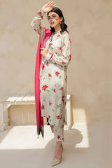 BAROUQE-3PC KARANDI PRINTED SHIRT WITH KARANDI PRINTED DUPATTA AND TROUSER-ADR-2575