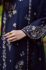 BATIK-3PC DHANAK EMBROIDERED SHIRT WITH CHIFFON EMBROIDERED DUPATTA AND TROUSER-ADR-5029