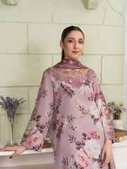 BAROUQE-3PC KARANDI PRINTED SHIRT WITH KARANDI PRINTED DUPATTA AND TROUSER-ADR-2581