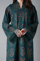 BAREEZE-3PC DHANAK EMBROIDERED SHIRT WITH DHANAK EMBROIDERED SHAWL AND TROUSER-ADR-4395