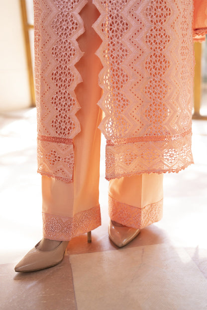 MIRAKHI-3PC LAWN LASERCUT EMBROIDERED SHIRT WITH MOARK PRINT DUPATTA-ADR-VOL-2
