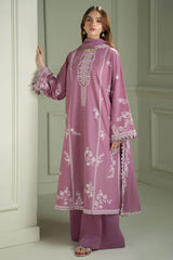 CROSS STITCH-3PC LAWN EMBROIDERED SHIRT WITH CHIFFON EMBROIDRERD DUPATTA & TROUSER-ADR-4501