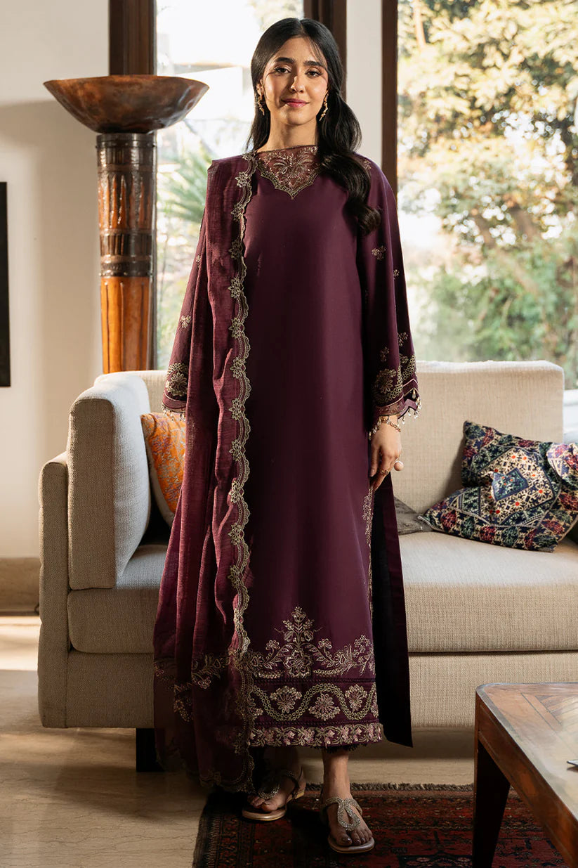 RANG RASIYA-3PC LAWN EMBROIDERED SHIRT WITH ORGANZA EMBROIDERED DUPATTA & TROUSER-ADR-3790