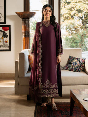 RANG RASIYA-3PC LAWN EMBROIDERED SHIRT WITH ORGANZA EMBROIDERED DUPATTA & TROUSER-ADR-3790