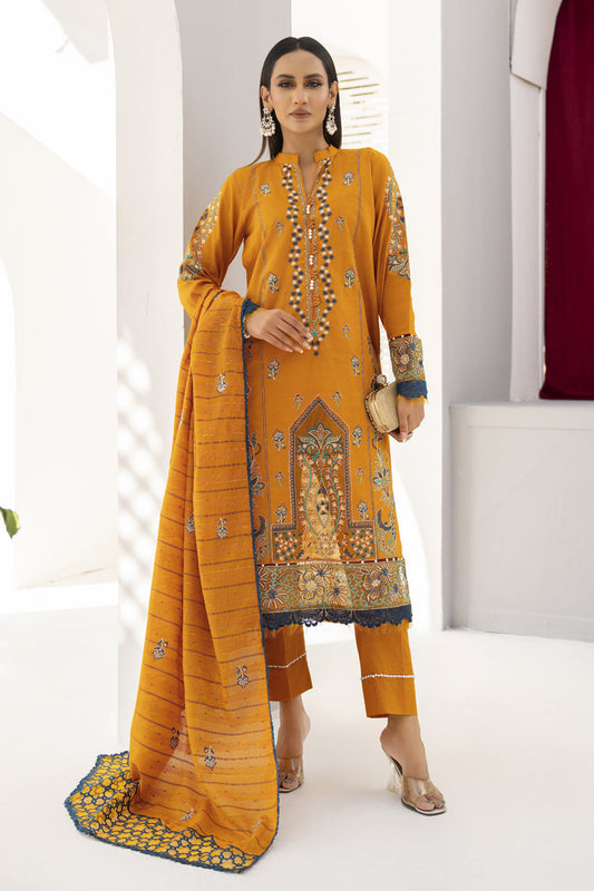 ADORE-3PC LAWN EMBROIDERED SHIRT WITH LAWN EMBROIDERED READY TO WEAR DUPATTA-05