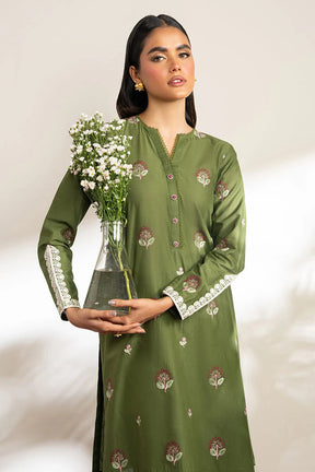 CROSS STICH-DHANAK 2PC EMBROIDRED SHIRT WITH EMBROIDRED TROUSER-ADR-3204