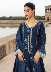BATIK-3PC DHANAK EMBROIDERED SHIRT WITH CHIFFON EMBROIDERED DUPATTA AND EMB TROUSER -ADR-5156