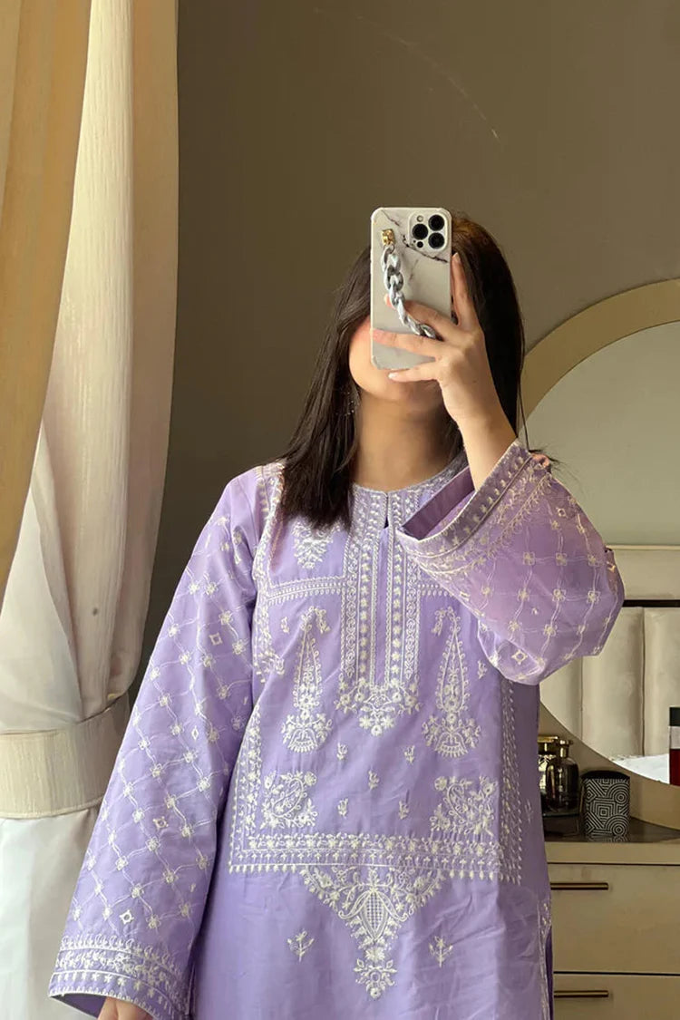 URGE-2PC DHANAK EMBROIDERED SHIRT AND EMBROIDRED SLEEVES-ADR-120