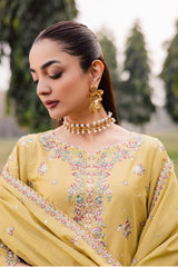 BATIK-3PC LAWN EMBROIDERED SHIRT WITH CHIFFON EMBROIDERED DUPATTA AND TROUSER-ADR-4816