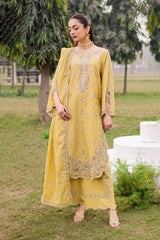 BATIK-3PC LAWN EMBROIDERED SHIRT WITH CHIFFON EMBROIDERED DUPATTA AND TROUSER-ADR-4816