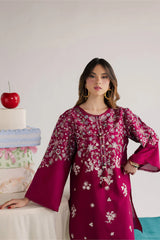 BATIK-2PC LAWN EMBROIDERED SHIRT WITH LAWN EMBROIDERED SLEEVES-ADR-268