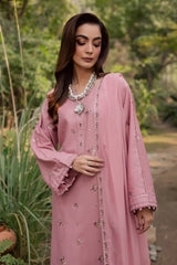 BATIK-3PC LAWN EMBROIDERED SHIRT WITH CHIFFON EMBROIDERED DUPATTA AND TROUSER-ADR-4755