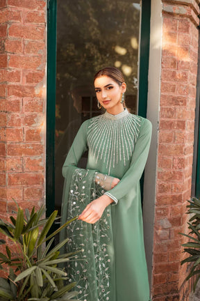 NATASHA KAMAL - 3PC LAWN EMBROIDERED SHIRT WITH ORGANZA EMBROIDERED DUPPATA AND TROUSER-ADR-2654