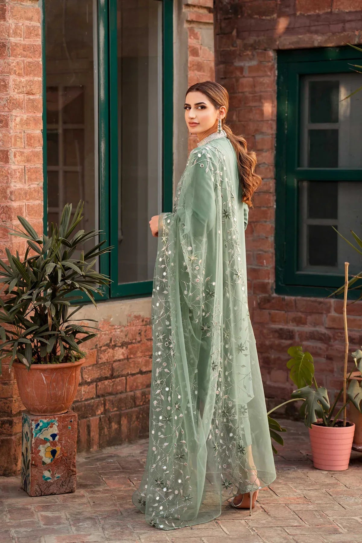 NATASHA KAMAL - 3PC LAWN EMBROIDERED SHIRT WITH ORGANZA EMBROIDERED DUPPATA AND TROUSER-ADR-2654